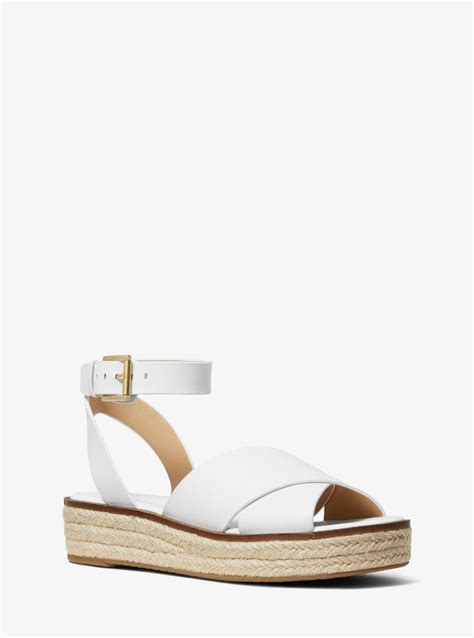 michael michael kors abbott leather espadrille sandal|Abbott Leather Espadrille Sandal .